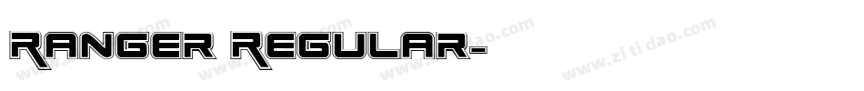 Ranger Regular字体转换